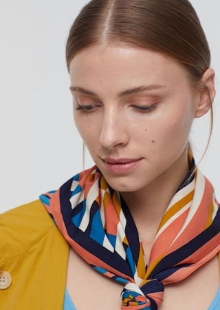 Pañuelo patch rayas - Imagen 1