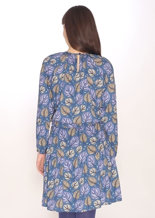 PEPA. VESTIDO AZUL ESTAMPADO - Imagen 2