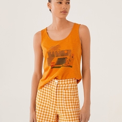 Short lino cuadros vichy - Imagen 1