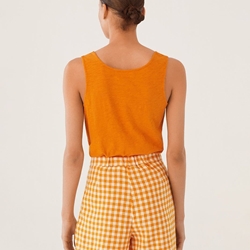 Short lino cuadros vichy - Imagen 2