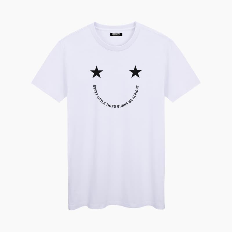 SM. CAMISETA SMILING BLANCA UNISEX - Imagen 1