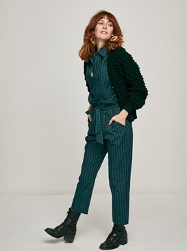 SMILE. TAMESIS PANT VICHY NAVI - Imagen 2