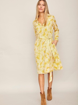 Smile. Vestido corto mandarina amarillo - Imagen 1