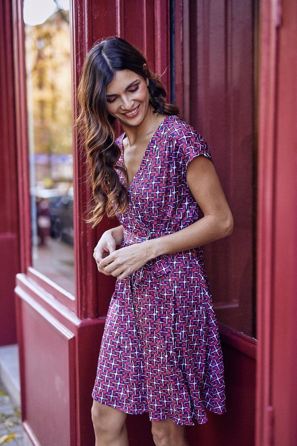 Smile. Vestido granada fucsia - Imagen 2