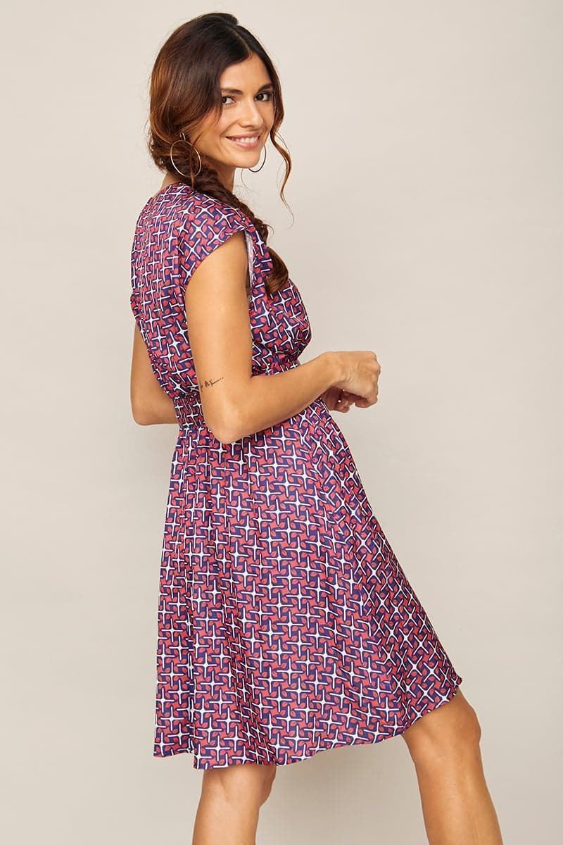 Smile. Vestido granada fucsia - Imagen 3