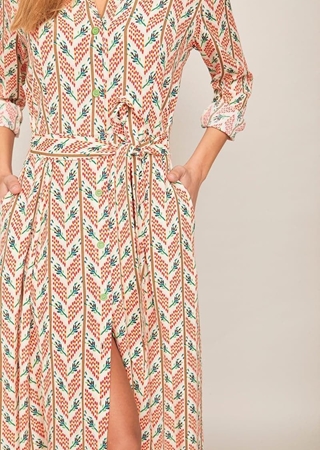 Smile. Vestido Melón espiga. - Imagen 1