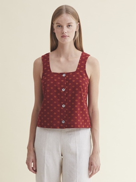 Top jacquard topos - Imagen 1