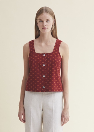 Top jacquard topos - Imagen 1