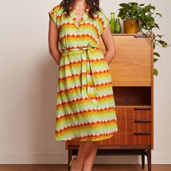 Vestido darcy melocotones - Imagen 1