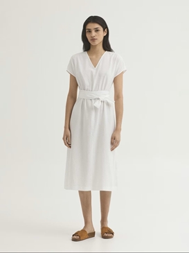 Vestido de seersucker y Tencel - Imagen 1