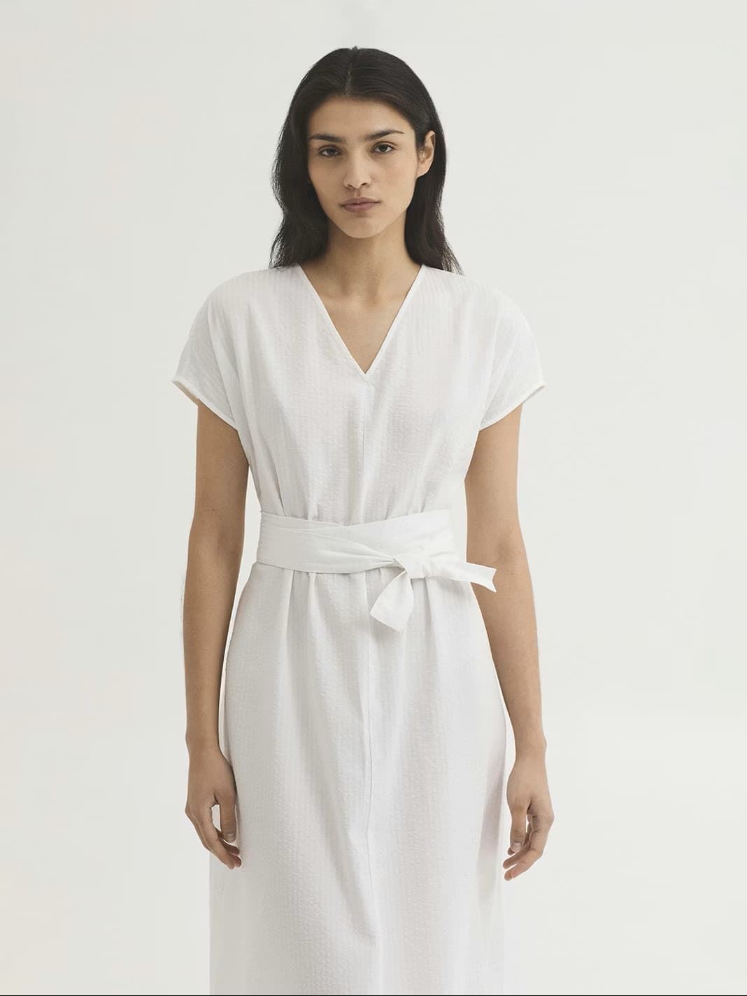 Vestido de seersucker y Tencel - Imagen 4