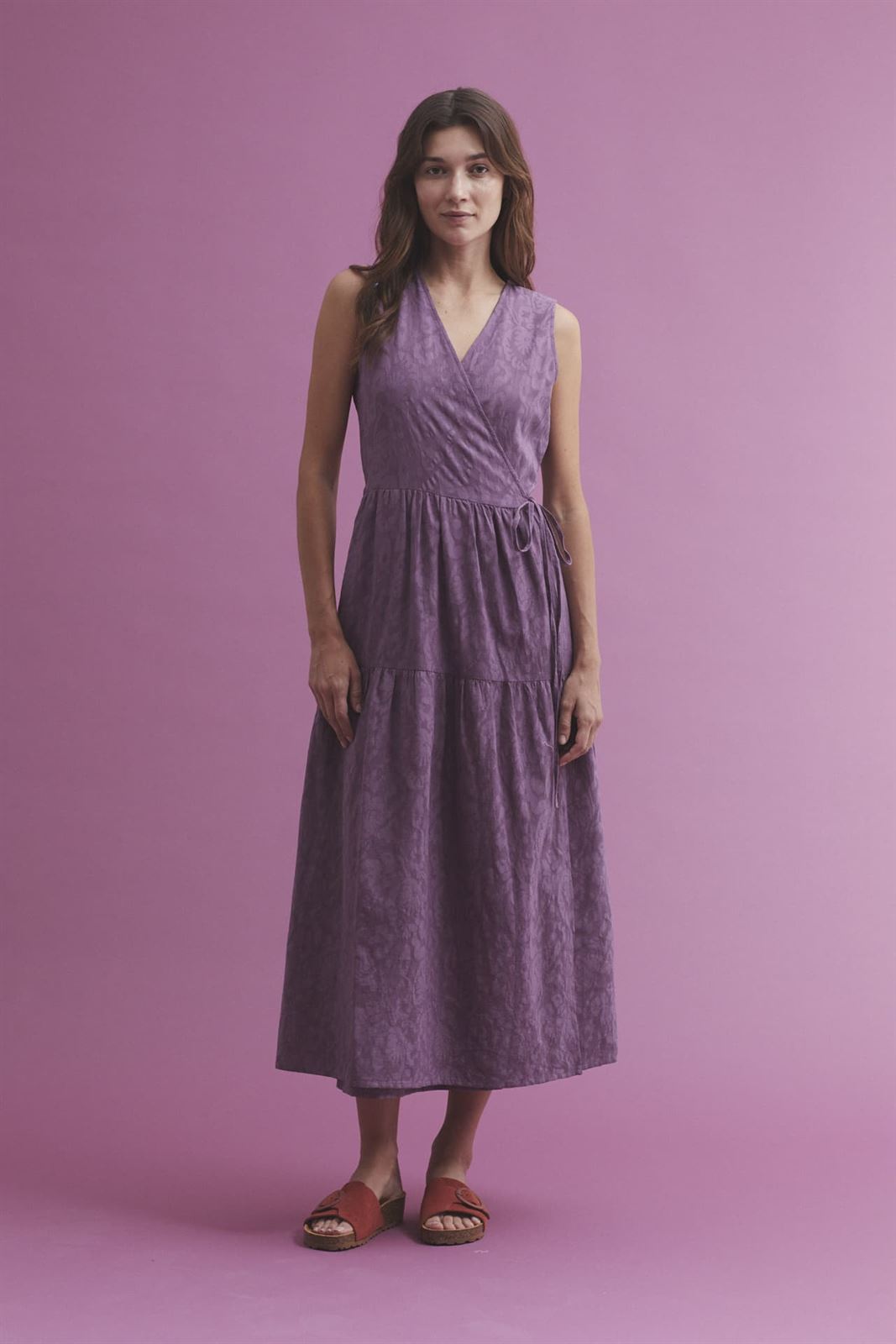 Vestido jacquard flore - Imagen 1