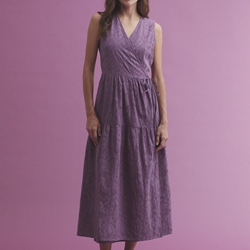 Vestido jacquard flore - Imagen 1