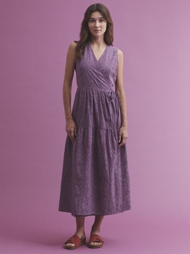 Vestido jacquard flore - Imagen 1