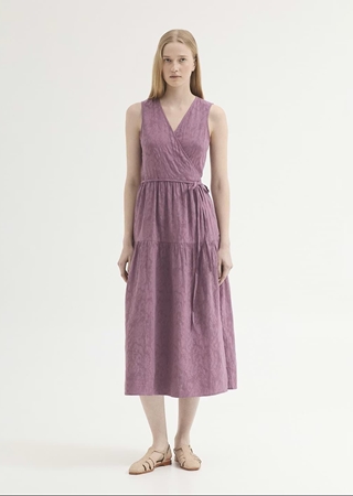 Vestido jacquard flore - Imagen 1