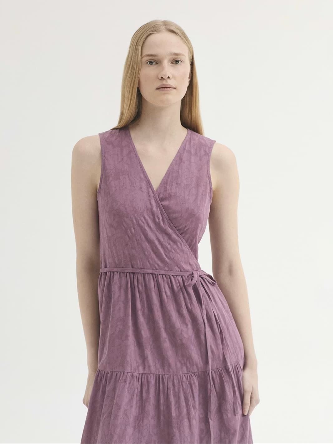 Vestido jacquard flore - Imagen 4