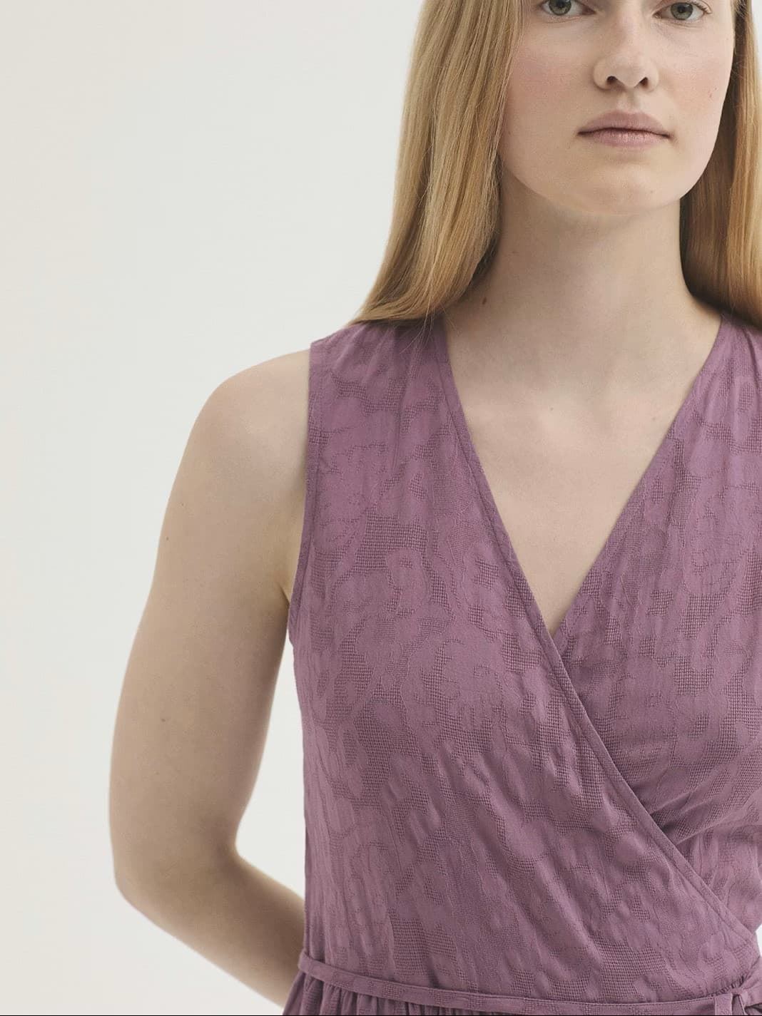 Vestido jacquard flore - Imagen 6