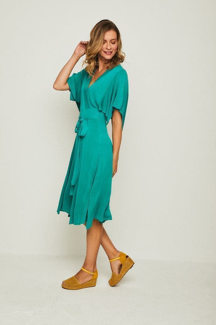 Vestido midi corazón verde - Imagen 2