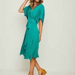 Vestido midi corazón verde - Imagen 2