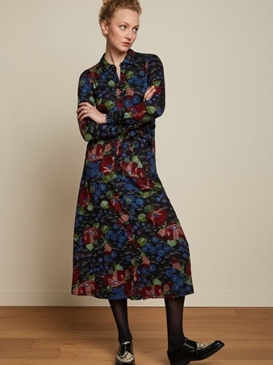 Vestido midi olive rubell - Imagen 1