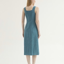 Vestido rayas de tencel sobretintado - Imagen 2