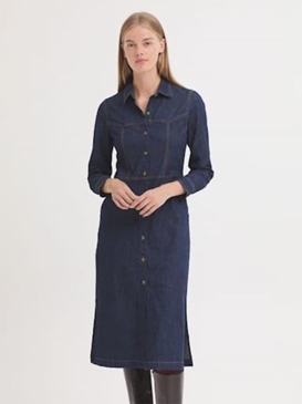 Vestido tejano azul - Imagen 1