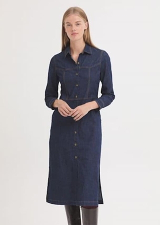 Vestido tejano azul - Imagen 1